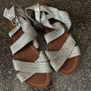 Old Navy Silver Braided Women's Sandals